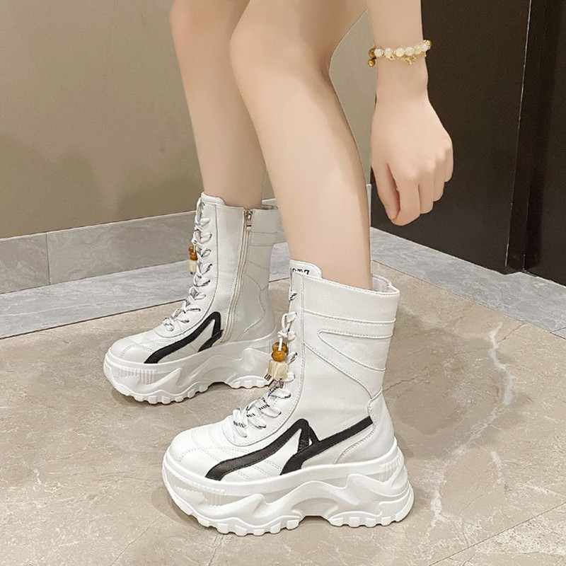 Nuevas botas gruesas a media p - Motorcycle Chain reseña y precio