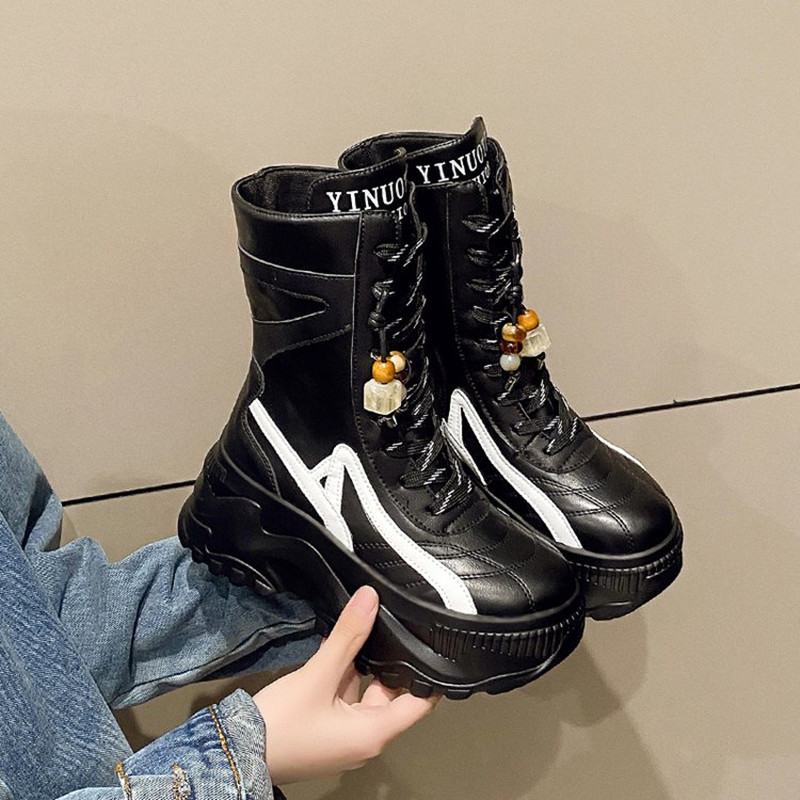 Nuevas botas gruesas a media p - Motorcycle Chain reseña y precio