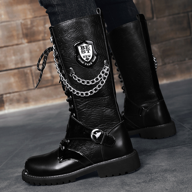 Botas casuales de caña alta pa - Motorcycle Chain reseña y precio